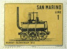 San Marino 1964 Murray Blenkinsop 1812 Steam Engine 1l - Mint Hinged - Ungebraucht