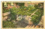 USA – United States, Spring And Cross At The Fountain Of Youth, St. Augustine, Florida, Unused Linen Postcard - St Augustine