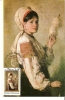 Romania / Maxi Card / N. Grigorescu - PAYSANNE FILANT / First Day Of Issue - Impresionismo