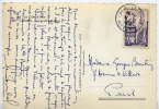 Cachet Manuel CANNES  ENTREPOT--1956--sur Tp Quimper Sur Cpsm Cannes - Handstempel