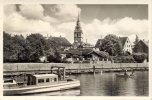 Germany BRD 1952 Picture Postcard Friedrichshaven: Boats On The River - Chiatte, Barconi