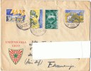 1949 -  Enveloppe -NEDERLAND PAYS BAS - Oeuvres Culturelles- Yvert & Tellier N°504 à 507 + Esperanto Universal Ligo - Esperanto