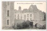 72 COURCELLES (Près De Malicorne) * Le Vieux Château* Très Belle CPA Jeune Femme Assise Sur Le Pont - Malicorne Sur Sarthe