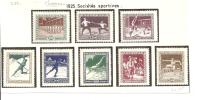 N°371/375 (CH)    SOCIETES SPORTIVES 1925 - Nuovi