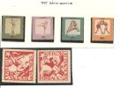 N°PA159/162 ** 1957 SERIE SPORTIVE + VIGNETTES - Unused Stamps