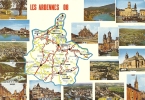 LES ARDENNES - Multivues - Carte Géographique - 1976 - Champagne - Ardenne