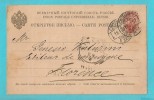 RUSSIA INTERO POSTALE VIAGGIATO NEL 1897 - Stamped Stationery