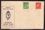 AUSTRALIA QEII GEORGE VI On Mint 1937 Cover #12146 - Cartas & Documentos