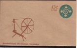 USA Bicentennial Era Homemaker 1975 Mint Stationery Cover #12151 - 1961-80