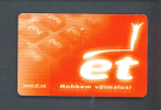 ESTONIA  -  Chip Phonecard As Scan - Estonia