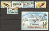 Niger - Serie Completa Usata + Foglietto: Giochi Olimpici Di Lake Placid 1980 - Winter 1980: Lake Placid