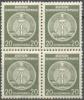 1957 Verwaltungspost B (V) Zirkel Rechts 20 Pf WZ 3 VB Mi 37yAY Postfrisch/neuf/MNH [ls] - Other & Unclassified