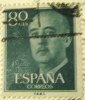 Spain 1955 General Franco 80c- Used - Gebraucht