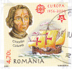 Europe: Christopher Columbus - 1956-2006 - Romania, Stamp Used. Full Resolution,Version. - Christophe Colomb