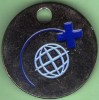 Jeton De Caddie : MMI Mission Médicale Internationale  _ Mappemonde, Croix Bleue - Trolley Token/Shopping Trolley Chip