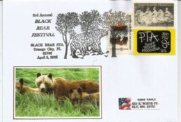 USA. American Black Bear,  Lettre Speciale Etats-Unis, Année 2008 - Orsi
