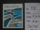 SUISSE  *  *  De  1973   "  Série  Courante  -  Lavaux . Vaud       N° 938   "       1  Val . - Unused Stamps