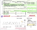 Ticket D´avion (passenger Receipt) Et Boarding Pass - Iberia - Madrid-Brussels - 09DEC04 - Billetes