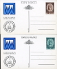 2 INTERI POSTALI SAN MARINO CENTENARIO FRANCOBOLLO LIBERTAS 1982 200 E 300 LIRE - Postal Stationery