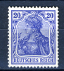 1905/13 - GERMANIA REICH - Mi. Nr. 87 I - LH  -  (UP.209.27..) - Ungebraucht