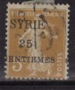 OPt., Syria Used 1924, 25c On 5c Orange - Gebraucht