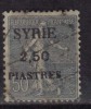 OPt., Syria Used 1924, 2.50p On 50c Blue - Gebraucht