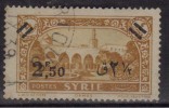 Syria Used 1938, Surcharge 2.50p On 4p Orange - Gebraucht