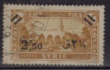 Syria Used 1938, Surcharge 2.50p On 4p Orange - Oblitérés