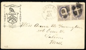 1887 USA Cover. Pharmacy, Druggist, Pharmaceutics, Chemist, Horse. Rockland Sep.28.1887. (Zb05031) - Pharmazie