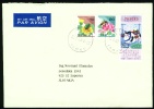 2003 Japan Cover Sent To Slovakia. Honeybee, Insect, Flowers. OHATA, AOMORI 12.I.03. Japan. (Zb07017) - Abeilles