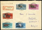 1959 DDR Registered Letter,  Cover. Animal, Insect, Honeybee, Butterfly, Beaver.  (Zb07019) - Covers & Documents
