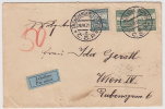 1931 Czechoslovakia Airmail Letter, Cover Sent To Wien. Trencianske Teplice 26.VI.31. Very Nice Postmarks! (J01028) - Luchtpost