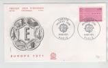 France FDC 8-5-1971 EUROPA CEPT On Cover With Cachet Not Complete - 1971