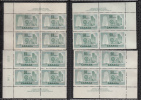 Canada 1953 Textile, (incl 334i, 334iii) Mint No Hinge (see Desc), Corners Plate #1 Sc# 334 - Nuevos