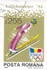 Lillehammer- 1994-Ski Jumping Competition At The Height ,Romania Used Stamp. - Jockey (sobre Hielo)