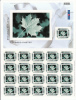 Canada Scott #2063 MNH Full Pane Of 21 (49c) Picture Postage Silver Ribbon With Maple Leaf In Center - Feuilles Complètes Et Multiples