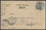 ALLEMAGNE - HAMBURG / 1901 PERFIN - PERFORE "N.J." Sur Carte (ref 2375) - Other & Unclassified