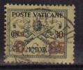 Vatican Used 1931, Surcharge 25con 30c Black On Yellow - Oblitérés