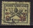 Vatican Used 1931, Surcharge 25con 30c Black On Yellow - Usati