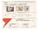 MONACO  /  Enveloppe Envoyée En Recommandé, Avec 3 Beaux Timbres + Cachet Du  19  JUIN  1961 - Autres & Non Classés