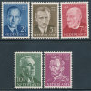 NETHERLANDS 1954 PERSONALITIES, VINVCENT VAN GOGH ETC SC# B264-268 VF MNH - Unused Stamps