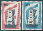 NETHERLANDS  1956 EUROPA KEY SET SC# 368-369 VF FRESH OG LH - Ongebruikt