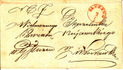 Poland Prephilatelic Cover SLUZEWO 1834 In Red ICR - ...-1860 Prephilately