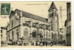 Carte Postale Ancienne Fontenay Sous Bois - L'Eglise - Attelage - Fontenay Sous Bois