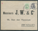 15 Cent. ROIS CASQUE + 5 Cent. Emission 1915 Obl. Sc VIRTON S/L. Du 31-XII-1921 Vers Bruxelles.  Superbe  - 7575 - 1919-1920  Cascos De Trinchera