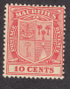 Mauritius 1921  K.George V   10c    SG216   MNH - Mauritius (...-1967)