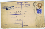 UK Postal Stationary Registered Cover 204 X 128 Mm, London To Sunderland With Additional Stamp - Lettres & Documents