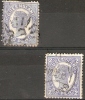 QUEENSLAND - 1895/7 ISSUE 2d BLUE (2 VARIETIES) USED ON PAPER - Usati