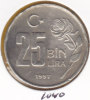 @Y@  Turkije  25 Bin Lira  1997   (1040) - Turquia