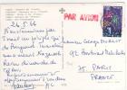 Timbre Yvert N° 306  / Carte , Postcard Du 26/05/66 Pour La France - Storia Postale